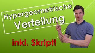 Hypergeometrische Verteilung  Erklärung und Beispiele [upl. by Vil159]