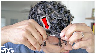 How To Make Skinny Dreadlocks  splitting Dreadlocks [upl. by Marler]