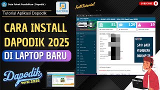 Cara Install Dapodik 2025 di Laptop Baru [upl. by Imeka]