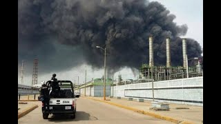 Explosión en zona industrial de Pemex en Coatzacoalcos [upl. by Katz]