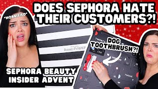 VIRAL SEPHORA ADVENT CALENDAR IS HORRIBLE  Sephora Beauty Insider Advent Unboxing [upl. by Dlorag]