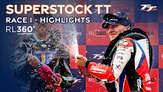 RL360 Superstock TT Race 1  Highlights  2024 Isle of Man TT Races [upl. by Lienahs]