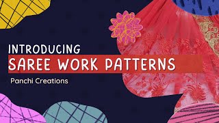 Saree Work Patterns  Episode 1 [upl. by Kowtko]