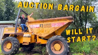 6 TON Barford Dumper  Will It Start Construction Auction Bargain [upl. by Noirad]