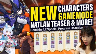 NEW Characters Endgame Mode NATLAN Teaser amp MORE 47 Special Program Reaction  Genshin Impact [upl. by Abdella]