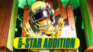 Dakorien Moore Commits to Oregon Ducks Land Nations No 1 WR  Ducks Dish Podcast [upl. by Agosto]