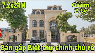 Chủ chuyễn công tác Bán gấp biêt thự mặt tiền Giảm 2 tỷ bán nhanh [upl. by Ultann]