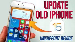 How to Update iPhone 6 to iOS 15  Install iOS 15 Unsupported iPhone 65s [upl. by Burns]