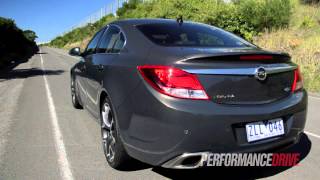 2013 Opel Insignia OPC engine sound and 0100kmh [upl. by Yattirb26]