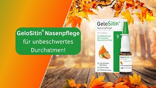 GeloSitin® Nasenpflege – Bei trockener Nasenschleimhaut [upl. by Dweck]