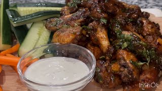 Fingerleaking GoodOven Baked BBQ Chicken Wings Recipe [upl. by Deaner]