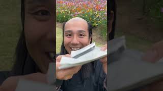 Big Buddha and flower Garden ASMR SAMURAI shavingtime 侍 razor [upl. by Biddie111]