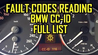 BMW CCID Reading Codes of Warning All Codes [upl. by Aisatsana208]