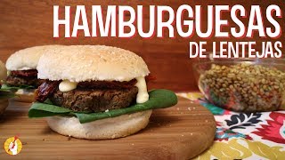 Cómo Hacer HAMBURGUESAS DE LENTEJAS Caseras  Receta Fácil  Tenedor Libre [upl. by Nauqahs50]