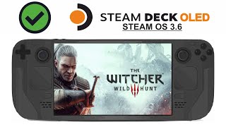 The Witcher 3 on Steam Deck OLED with Steam OS 36 [upl. by Esac]