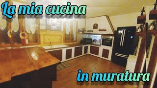 Cucina TOUR  la mia cucina in muratura e su misura 🤩 cucina rustica [upl. by Gaves]