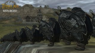 BRUINOST ELVEN TOWN UNDER OCCUPATION Siege Battle  Third Age Total War Reforged [upl. by Aihtnic855]