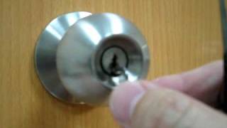 Pick a door lock with homemade tool [upl. by Adnarom]