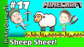 Minecraft HobbyPig 17 Survival World Sheering Sheep HobbyGamesTV [upl. by Eojyllib]