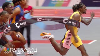 Noah Lyles smashes personal best wins Boston 60m with eyes on Paris  NBC Sports [upl. by Cirdla583]