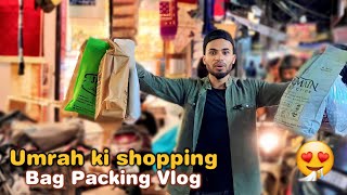 UMRAH ki SHOPPING amp BAG PACKING Vlog  Bhopal to Makkah [upl. by Lusty]