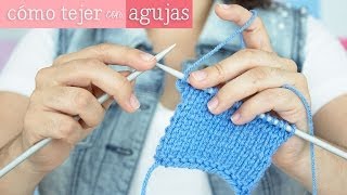 Cómo tejer con agujas  Mini serie de Tejido EP 3 [upl. by Myo]