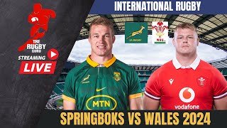 SPRINGBOKS VS WALES 2024 LIVE MATCH COMMENTARY [upl. by Schramke621]