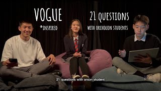 Vogue Inspired 21 questions with Orchlon International Schools Students [upl. by Eleon642]