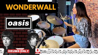 Wonderwall  Oasis  Drums Only [upl. by Ybbob]