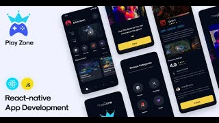 Playzone  Game Mobile App  React Native Ui Kit [upl. by Nilekcaj]