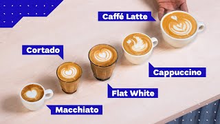 All Espresso Drinks Explained Cappuccino vs Latte vs Flat White and more [upl. by Decrem767]