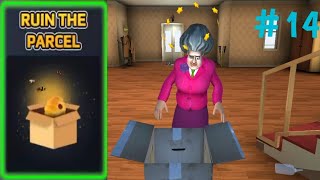 SCARY TEACHER 3D Chapter 1 Level 14 Ruin The Parcel [upl. by Haerle]