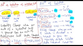 Lecture  6 Definitions of different enthalpy changes Neutralization Solution and Hydration [upl. by Ahsercal]