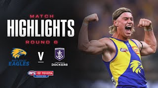 West Coast v Fremantle Highlights  Round 6 2024  AFL [upl. by Ecerahs523]