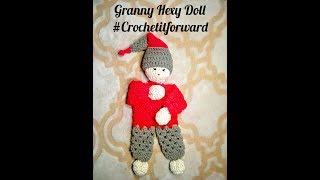 How to Crochet Granny Hexy Doll  Granny Hexagon Doll Pattern  Crochet Doll  Easy Crochet Hey Doll [upl. by Horsey163]