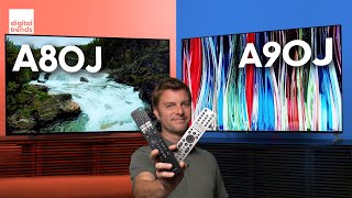 Sony A90J vs A80J  OLED Showdown [upl. by Nnairahs264]