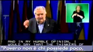 IL MIGLIOR DISCORSO DEL MONDO  Presid Josè Mujica  ITA  ENG  ESP [upl. by Bridwell299]