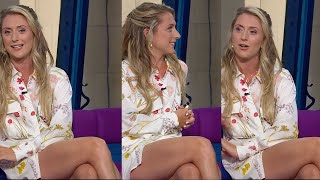 Laura Kenny LegsThighs in Very Short White Dress  BBCs Olympic Games Coverage 1082024 [upl. by Calvano948]