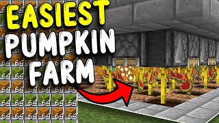 ULTIMATE PumpkinMelon Farm in Minecraft Bedrock 121 [upl. by Norby]