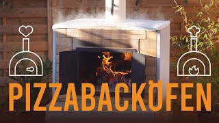 Pizzabacköfen  DIY Holzbackofen aus Schamotte bauen [upl. by Ylrevaw]