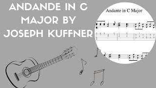 Joseph Kuffners Classical Guitar Andante  Affordable Sheet Music [upl. by Tomkin857]