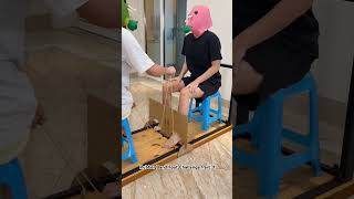 Rubber Band Foot Challenge 😱😱😱 trending challenges shorts [upl. by Klusek]