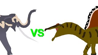 palaeoloxodon vs spinosaurus  for ParaceraOfficial338  bcsnifflestheanteater3081didnt reply [upl. by Suivart152]