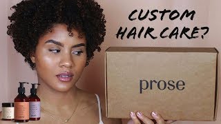 PROSE CUSTOMIZED HAIR CARE FIRST IMPRESSIONS  DEMO  NATURAL HAIR FRIENDLY  CURLSFOTHEGIRLS [upl. by Nettle]