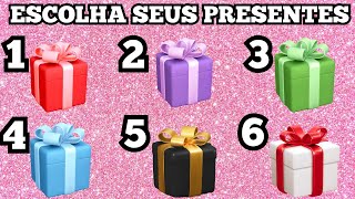 ESCOLHA SEUS PRESENTES 🎁 CHOOSE YOUR GIFTS 🎁 DE 1 A 6 [upl. by Hsejar847]