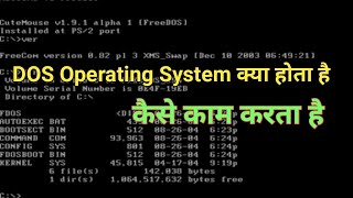 DOS Operating System क्या होता है और कैसे काम करता है  JogendraGyan [upl. by Boote323]