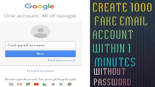 How to create fake email account within 2seconds on Android in tamil 2019 [upl. by Sevart]