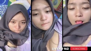 bigo live hot no sensor viral hijab nggak sengaja kelihatan melonnya 🤤💦 [upl. by Newsom308]