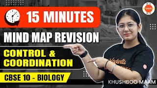 Revise Control and Coordination in 15 Minutes ⏰🧠 Mega Mind Map Revision 🚀 Class 10 CBSE Boards 2024 [upl. by Terence120]