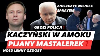 NALOT KACZYŃSKIEGO – GROZI POLICJI SPRAYEM❗️MASTALEREK NA KACU I OZDOBA ODDAJE HOŁD RACHONIOWI [upl. by Ko]